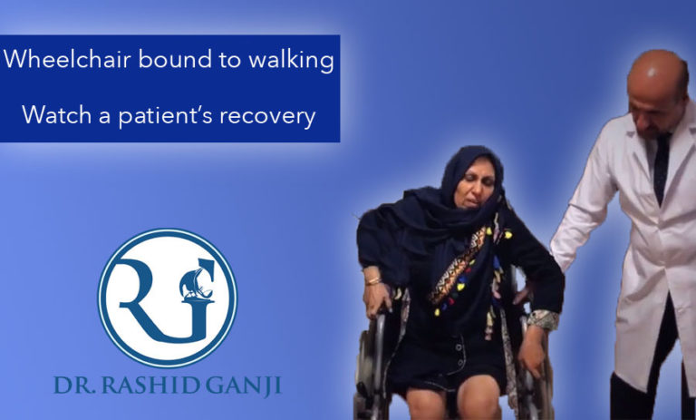 wheelchair lady walks after tkr